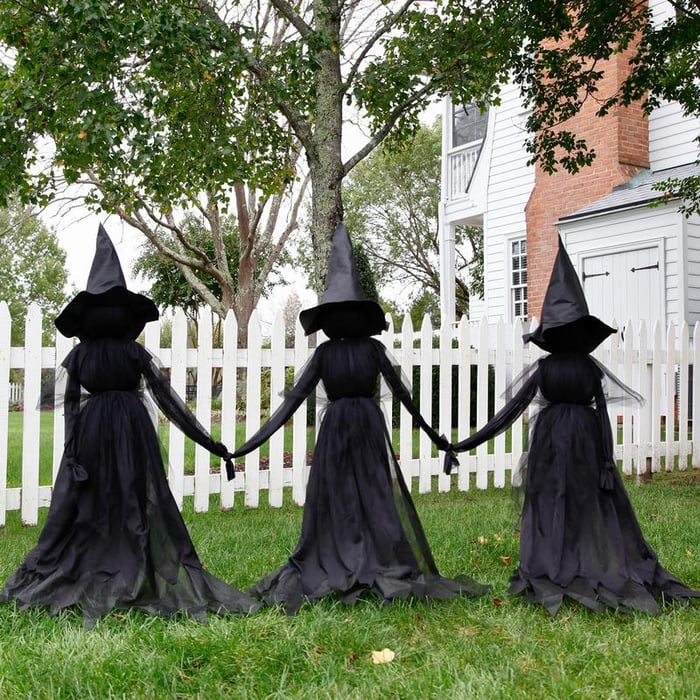 Halloween Witch Garden Stake – Outdoor Water Decor Homezys