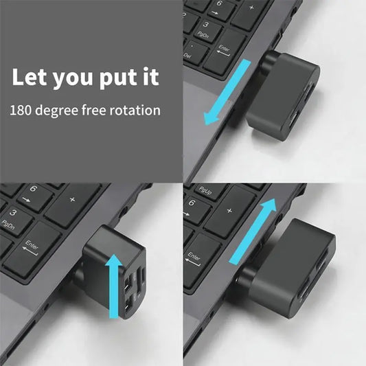 4-in-1 rotatable USB hub😍 Zorenza