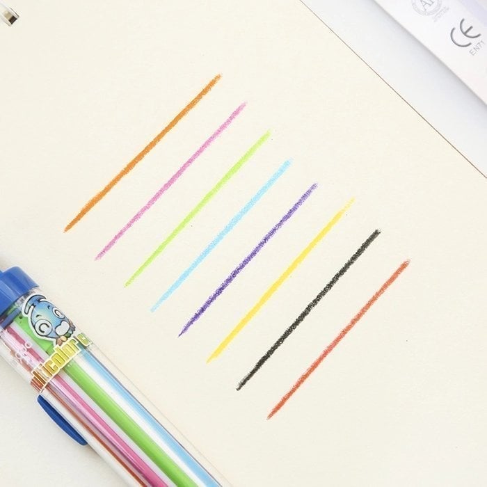 8-in-1 Colored Pencil for Kids – Compact, Safe, Versatile Homezys
