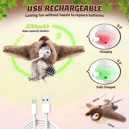 Cat Toy Bird — Also Encourages Overweight & Lazy Cats to Move Homezys