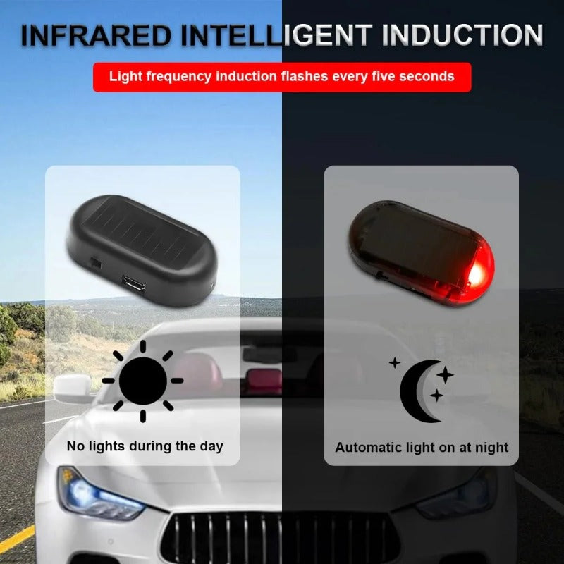 Solar-Powered Dummy Car Alarm Light Mivoza Deutschland