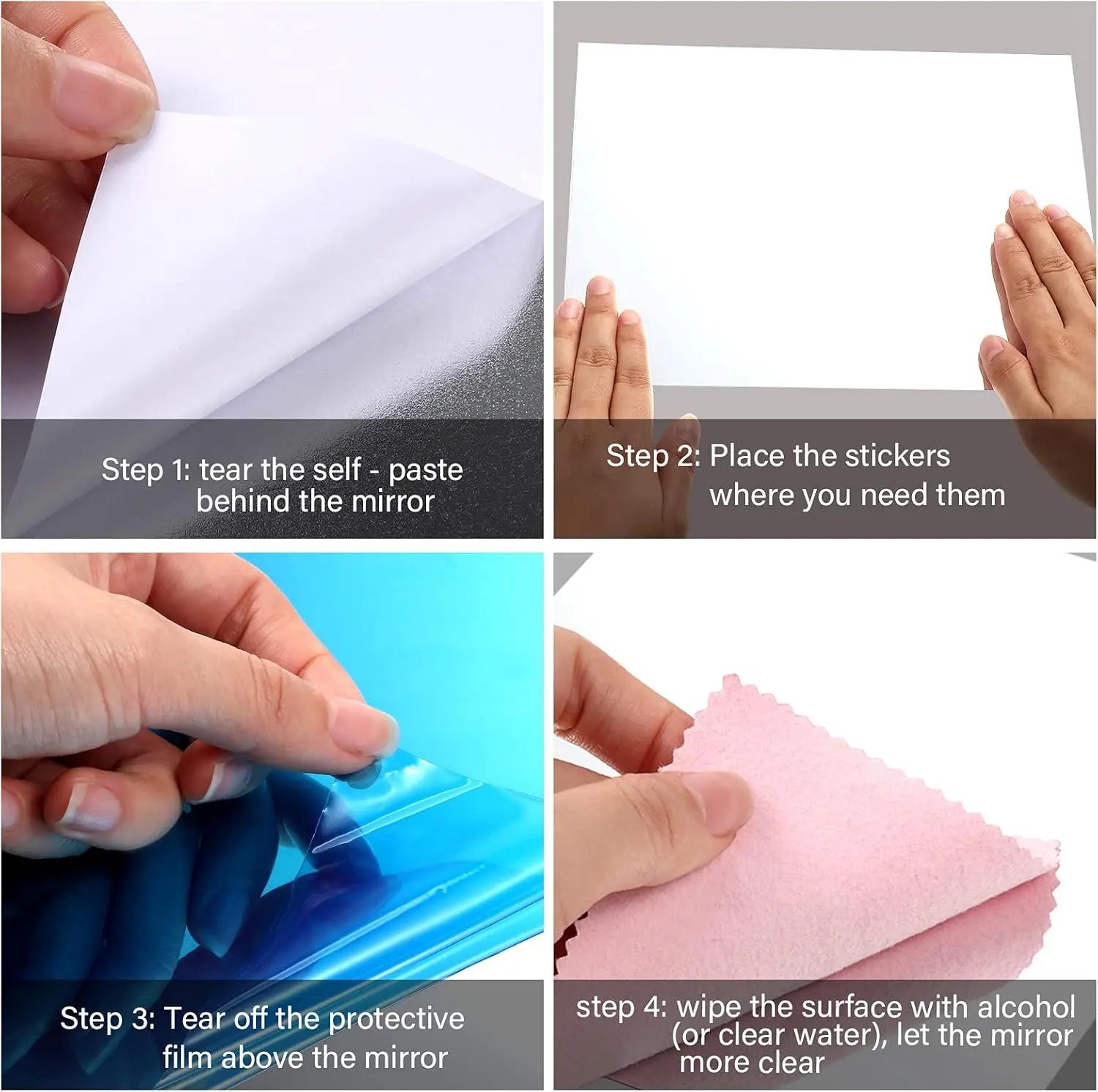 Ultra-flexible mirror - Safe and shatterproof Homezys