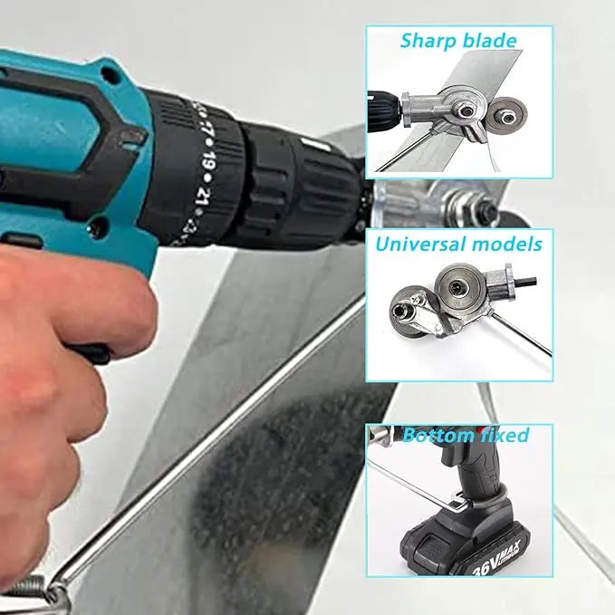 Electric drill plate cutter metal sheet adapter Mivoza Deutschland