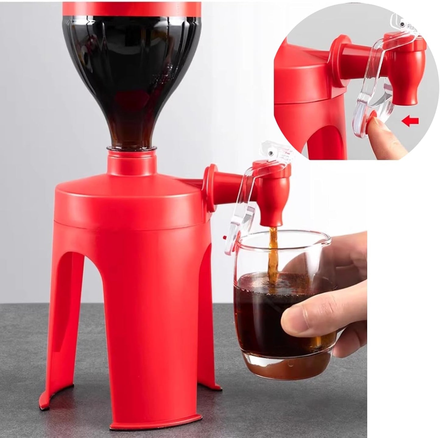 Hand-operated beverage dispenser – easy and spill-free pouring Homezys