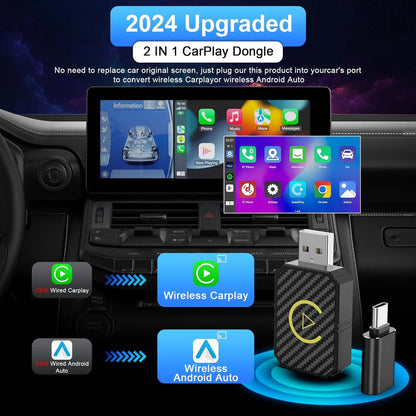 Wireless CarPlay and Android car adapter Homezys
