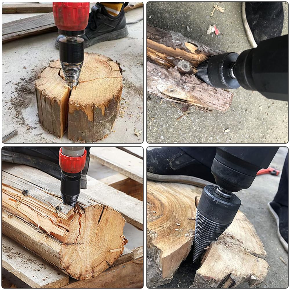 Holzspalter-Bohrer Set — Zeit- & kraftsparend Brennholz spalten Mivoza Deutschland