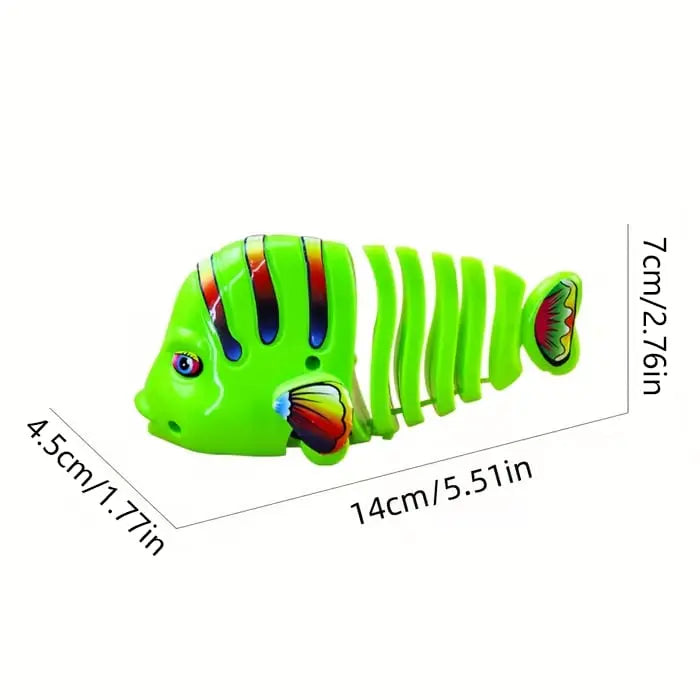 🐟Plastic Wind-Up Wiggle Fish Toys Zorenza