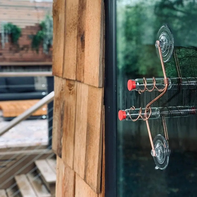 🔥Geometric Window Hummingbird Feeder🐦 Zorenza
