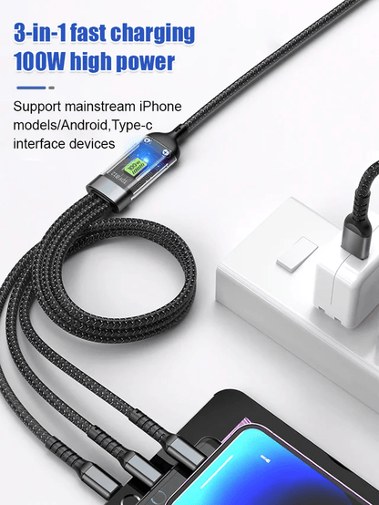 Buy 1 Get 1 FREE | 3-in-1 Fast Charging Cable – Extra Tough Homezys