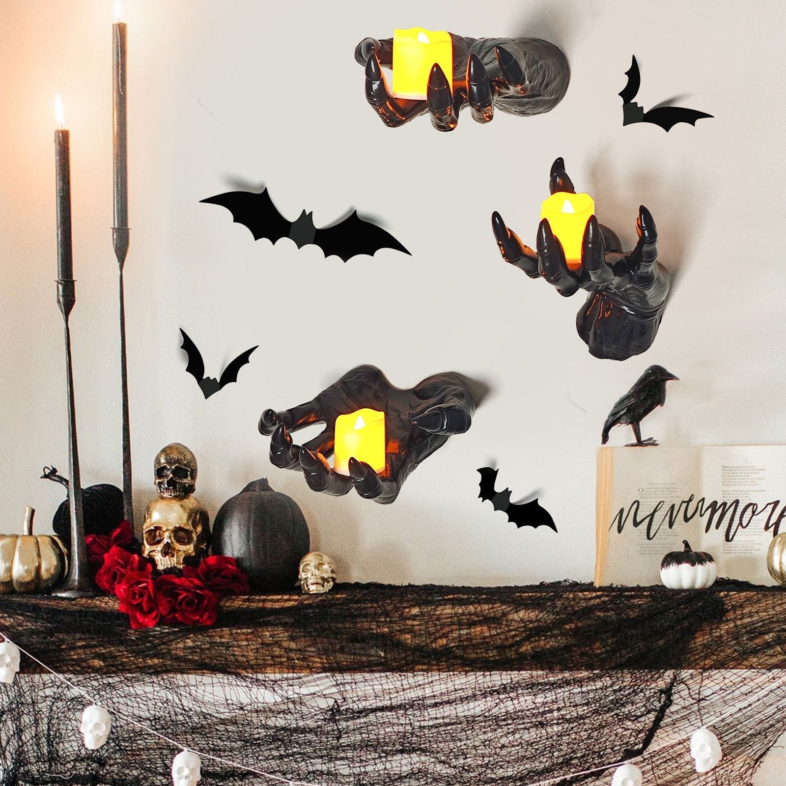 🎃👻Halloween Creepy Wall Mounted Reaching Hands - 3-Pack Decorations(1:1 reproduction) Mivoza Deutschland