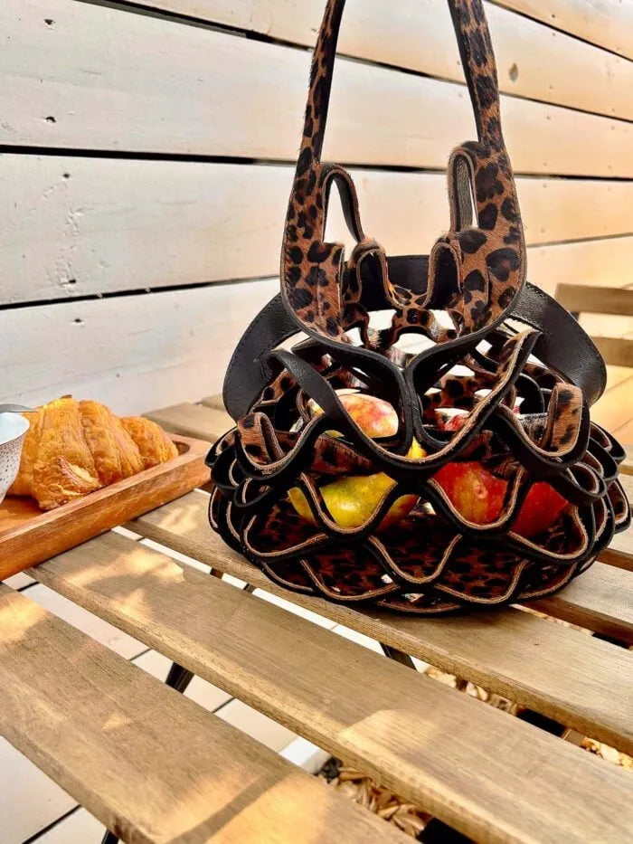 Handcrafted Leather Foldable Tote Bag – Shape-Shifting, Lightweight Bag Homezys