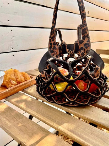 Handcrafted Leather Foldable Tote Bag – Shape-Shifting, Lightweight Bag Homezys