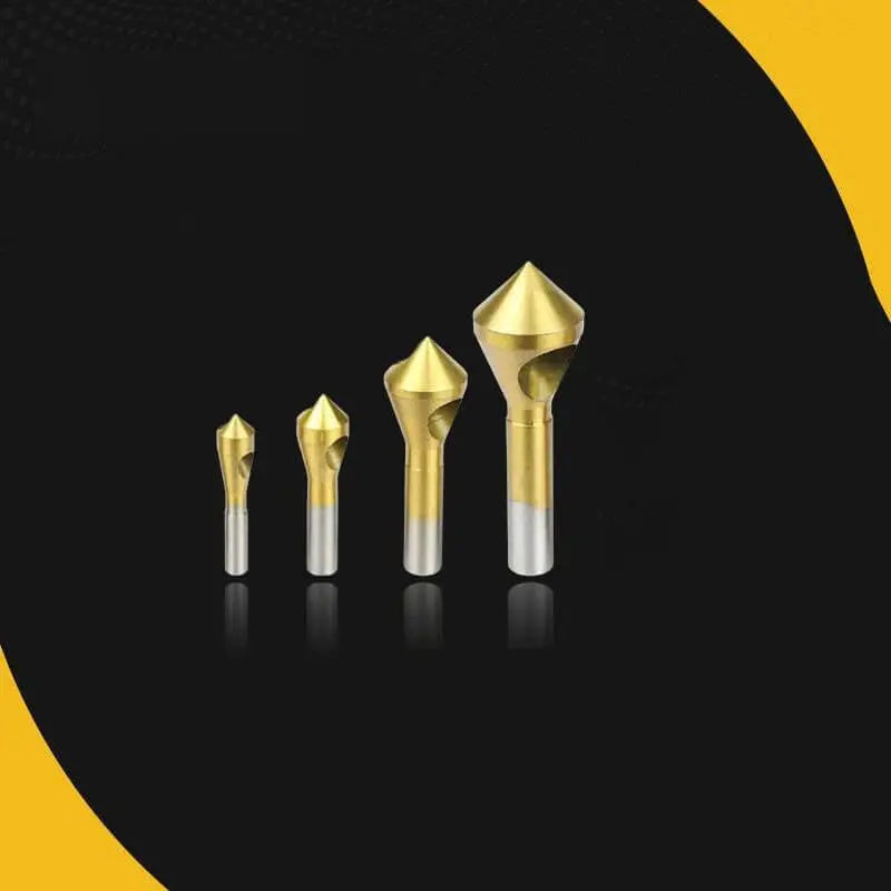 🔥Titanium Coated Countersink Chamfer Tool（4 PCS） Zorenza