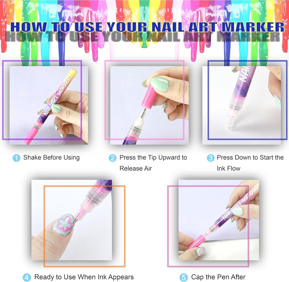 Nail Design Color Pencil Set — Radiant Colors for Perfect Nails Homezys