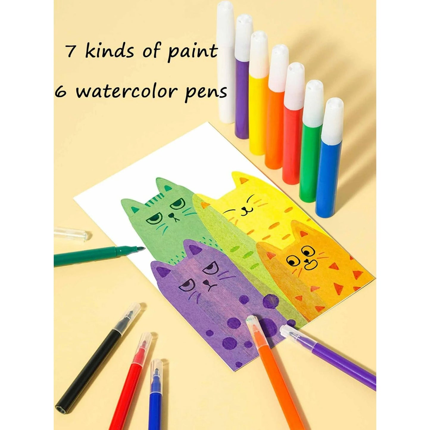 Squeegee Art Paint Kit – 35 Pieces Kids Dot Color Scratch Set Mivoza Deutschland