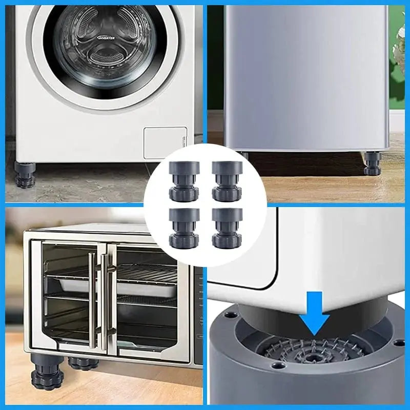 4 pieces height-adjustable washing machine stand Zorenza