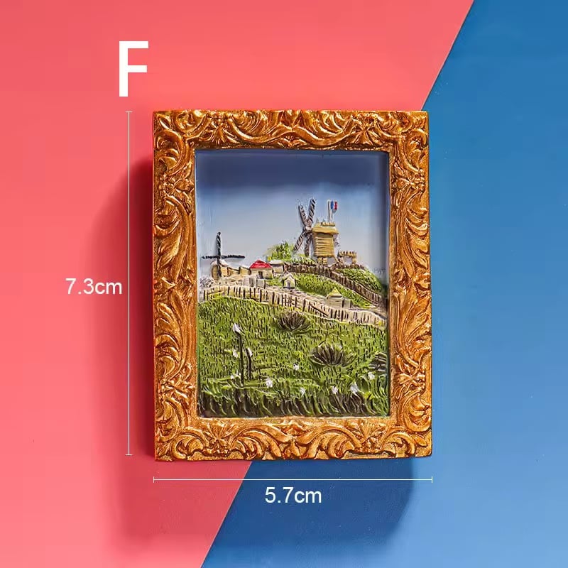 Van Gogh Refrigerator Magnets with 3D Art Details Homezys