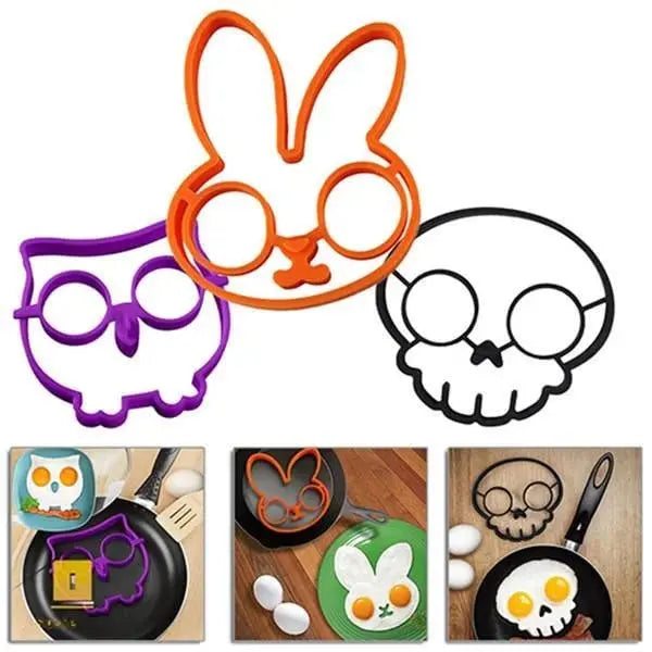 Halloween Horror Skull Fried Egg Mold Zorenza