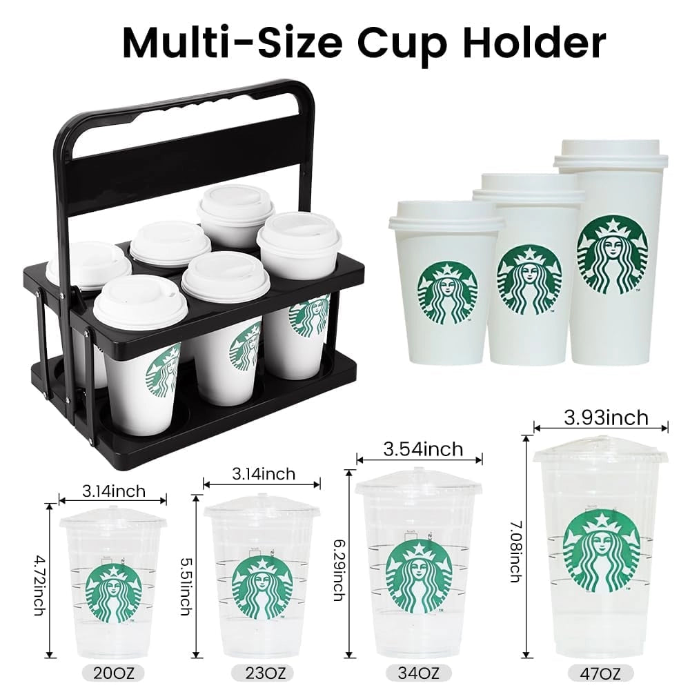 Foldable Drink Holder – Portable Holder for Six Drinks with Reinforced Support Homezys
