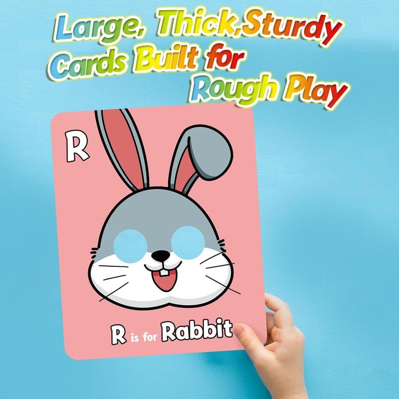 Animal masks for learning the alphabet — discover letters playfully Homezys