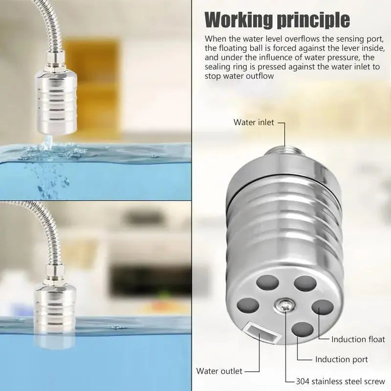 Stainless steel mini float valve - Automatic water level control Mivoza Germany