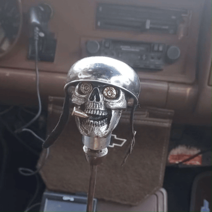 Skull Soldier Gear Shift Knob Made of Chrome Alloy Homezys