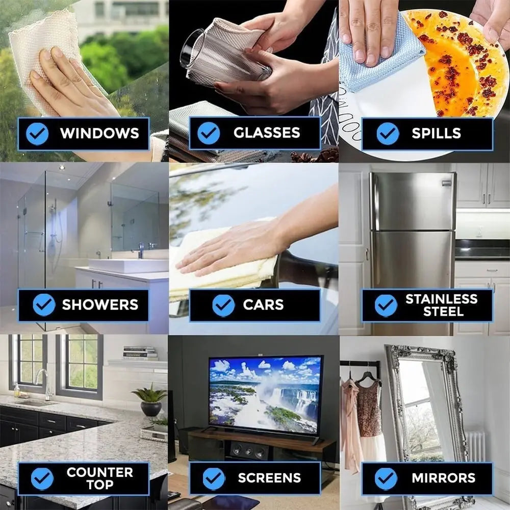 🔥Streak-Free Miracle Cleaning Cloths - Reusable Zorenza