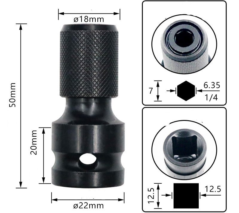 Conversion Head — Fast Bit Change with Secure Hold Homezys