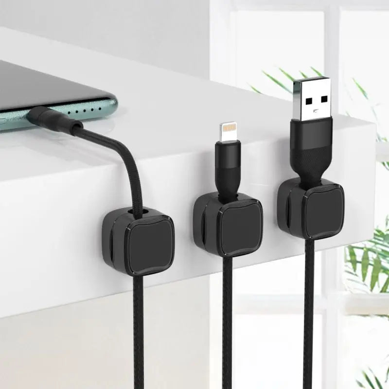 🔥Magnetic Cord Organizer, Easy Secure Adhesive Cable Management Zorenza