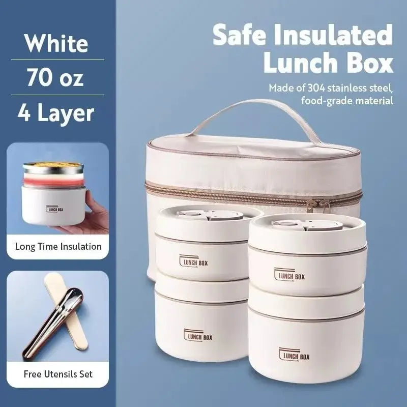 PORTABLE INSULATED LUNCH CONTAINER SET Zorenza