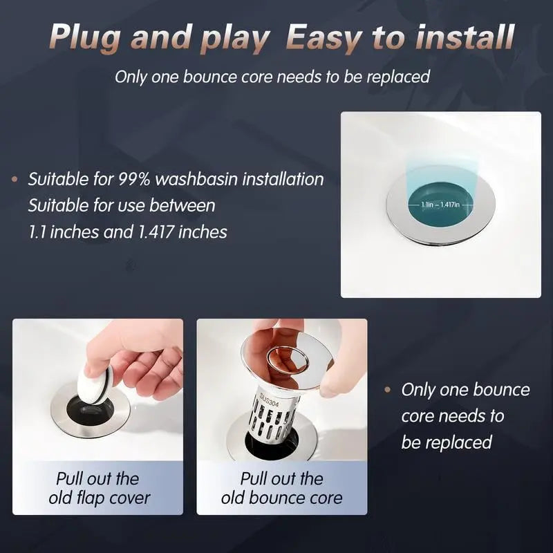 🔥Universal Stainless Steel Drain Strainer Zorenza