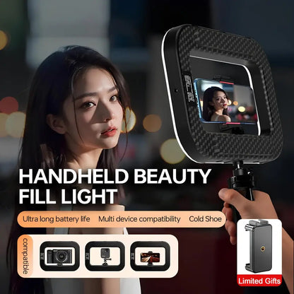 Rechargeable Selfie Portable Ring Light – Adjustable Bicolor Fill Light Zorenza