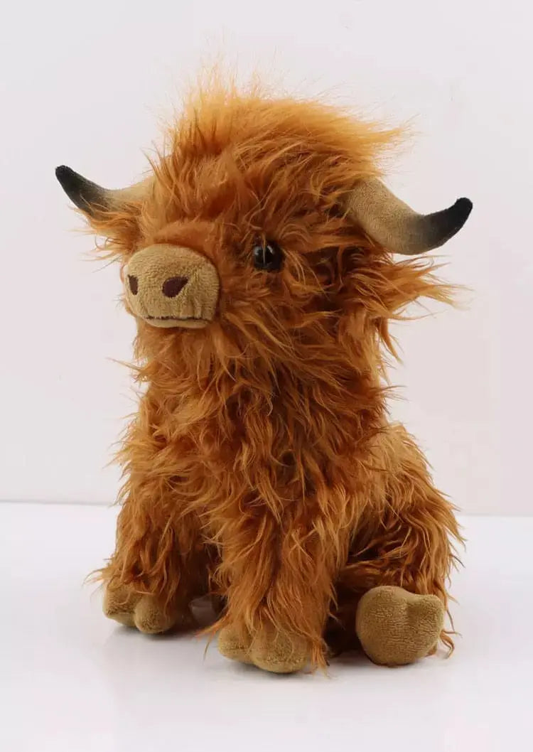 🐂Eco-Friendly Scottish Highland Cow Soft Plush Toy Zorenza