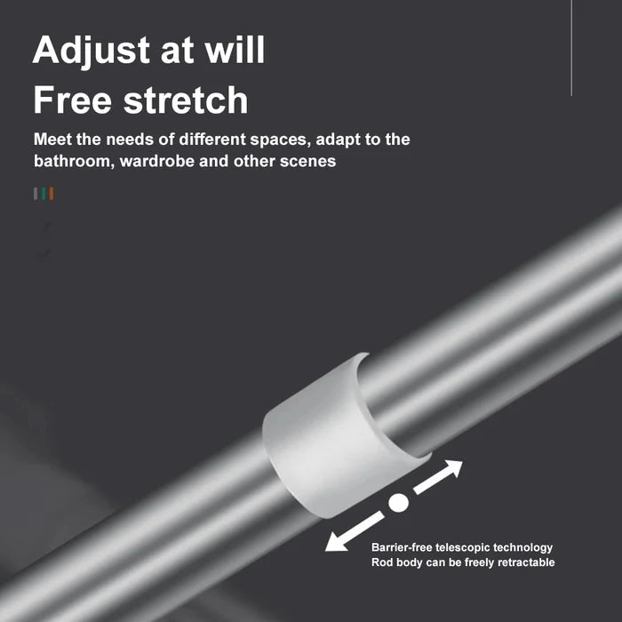 Adjustable Drill-Free Rod – Stainless Steel Curtain Rod Homezys
