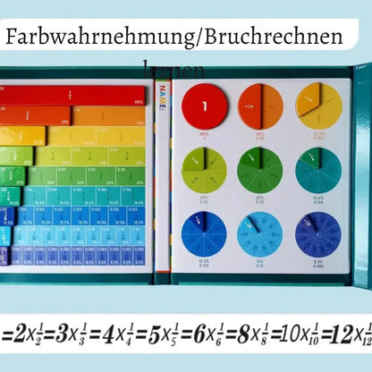 Magnetic Fraction Learning Tiles — Interactive Math Set for Kids Homezys