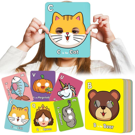 Animal masks for learning the alphabet — discover letters playfully Homezys