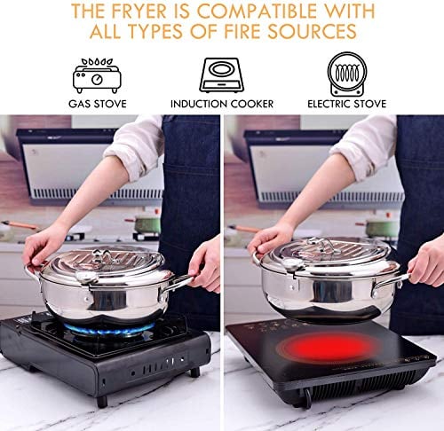 Stainless Steel Deep Fryer — Enjoy Crispy, Save Fat Homezys