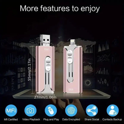 Multifunctional USB Stick for iPhone, Android & PC Backup Homezys