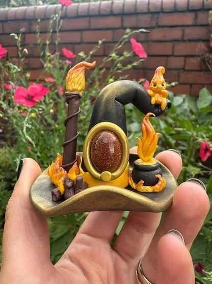 🎉🧙Handmade Elemental Witch Hat Mivoza Deutschland