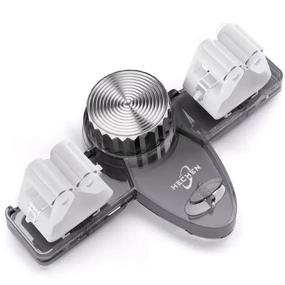 Broom clip with suction cups - Space-saving wall bracket with adjustable hooks Zorenza