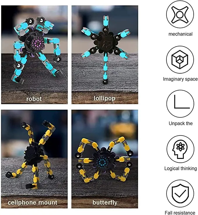 Transformable Fingertip Gyro Zorenza