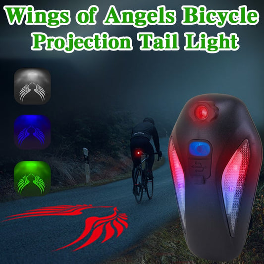 Bicycle Mudguard Rear Light — Waterproof LED Safety Light with Projection (2 Pieces) Homezys