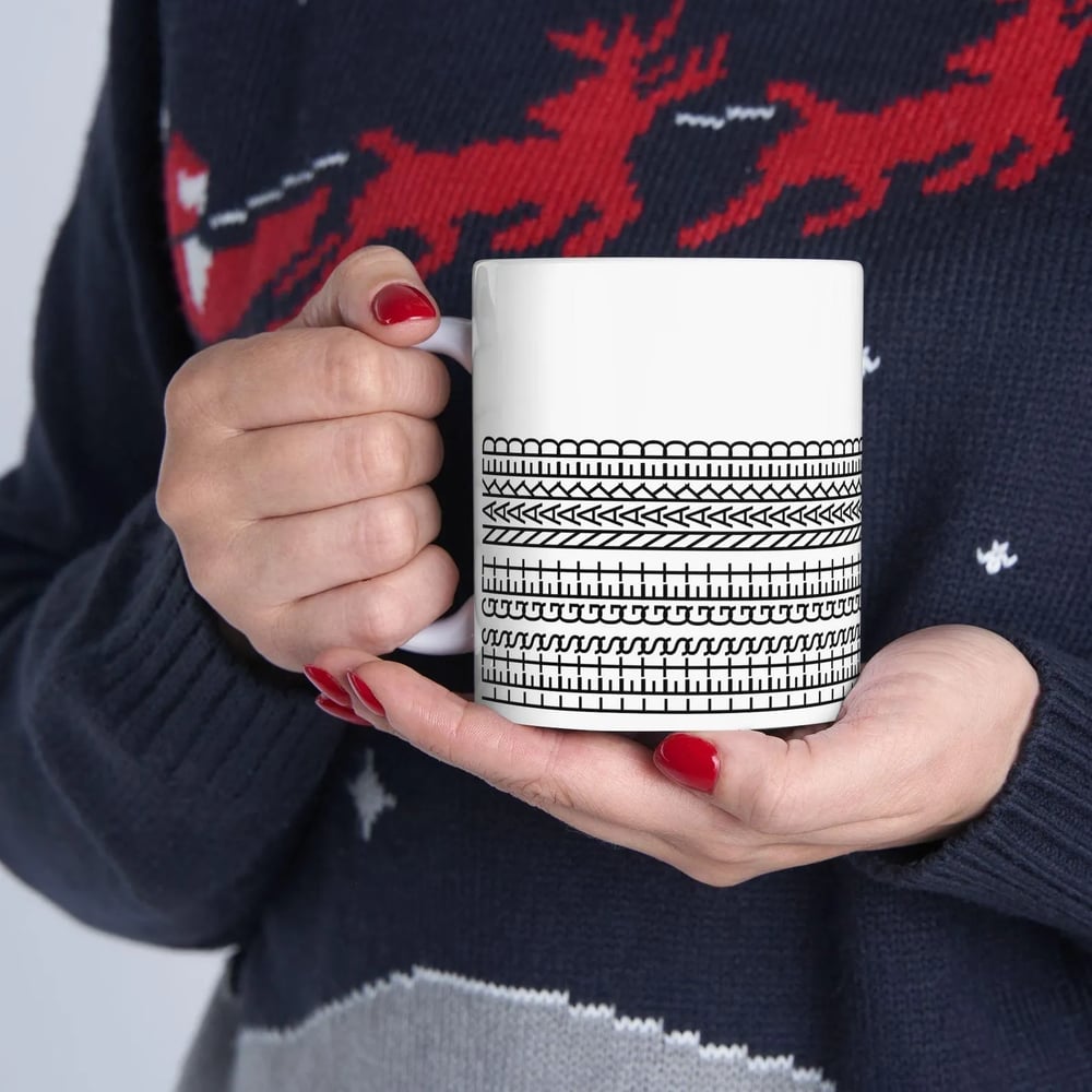Ceramic Coffee Cup – Hidden Funny Message with Ergonomic Handle Homezys