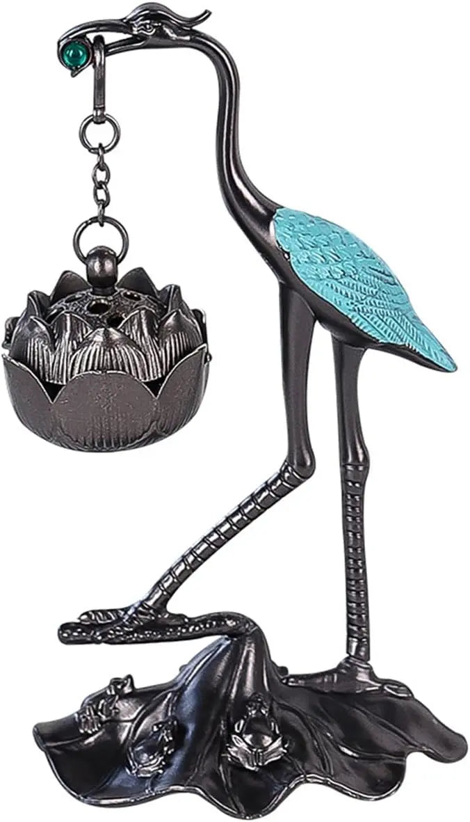 Lotus Crane Decoration & Aroma Diffuser – For Relaxed Senses & Warm Ambience Homezys