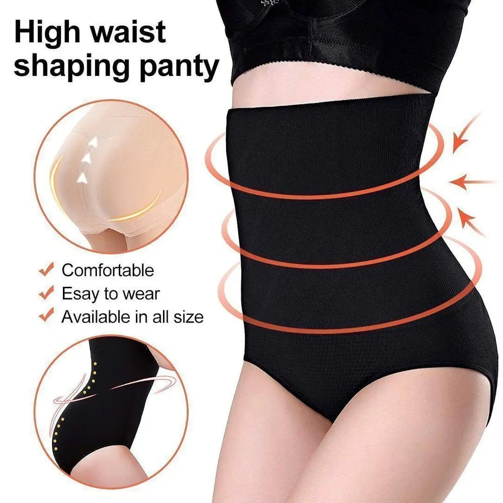High Waist Tummy Control Shapewear Panties Zorenza