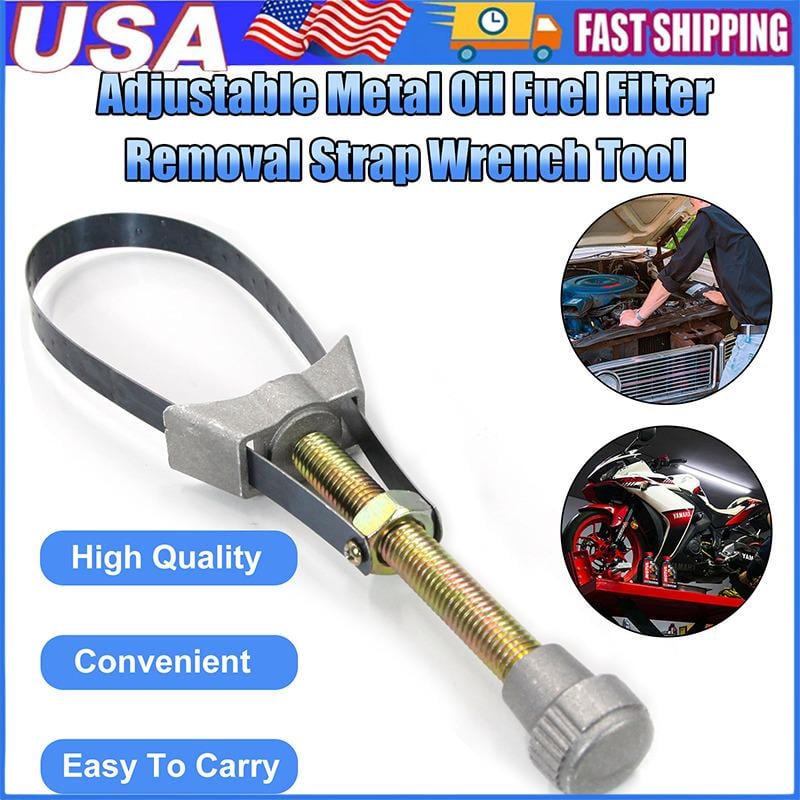 Adjustable Oil Filter Strap Wrench — Durable Tool for 60-120 mm Filters Homezys