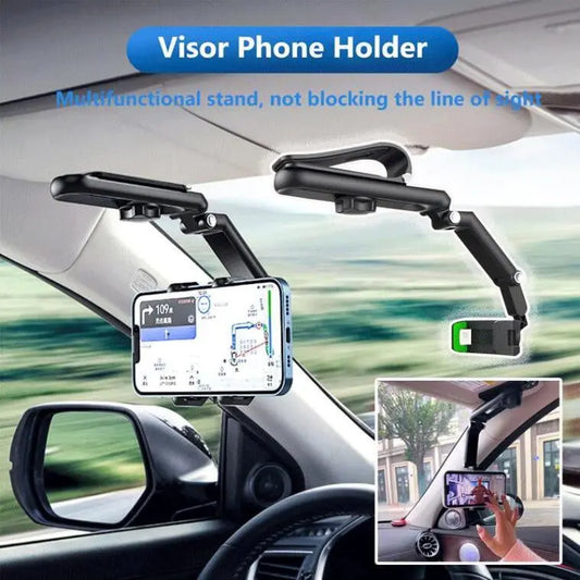 360° rotatable & extendable cell phone holder for the car - With flexible telescopic arm Zorenza