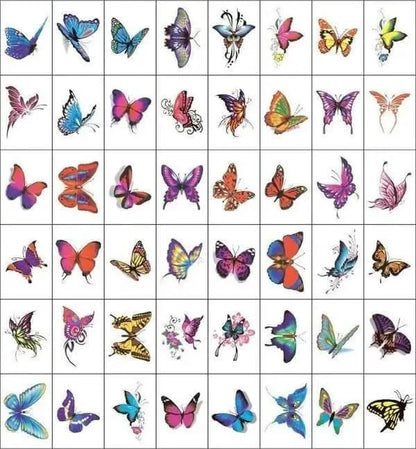 ❤️ Trendy 3D Tattoo Stickers 50 PCS Zorenza