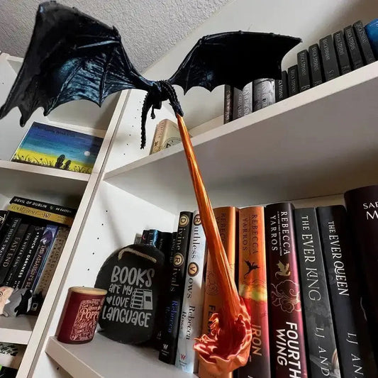 DragonFlame™ — Mythical Bookend with Hypnotic Glow Mivoza Deutschland