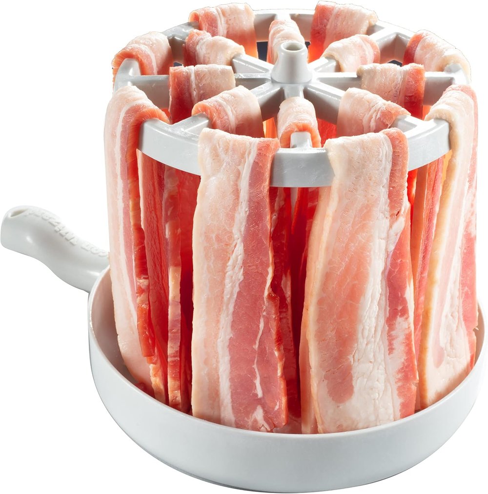 Microwave Bacon Cooker – Crispy Bacon with Fat Drainage Homezys